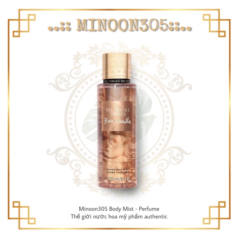 Xịt Thơm Body Mist 𝗩𝗜𝗖𝗧𝗢𝗥𝗜𝗔'𝗦 𝗦𝗘𝗖𝗥𝗘𝗧 Bare Vanilla 30ml/50ml/100ml ❀minoon
