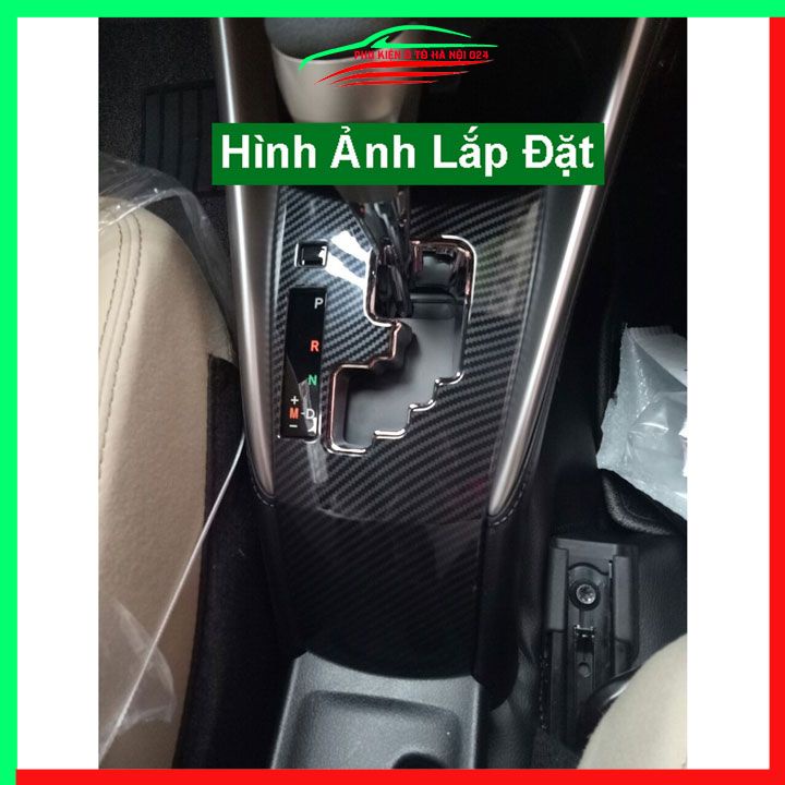 Ốp nội thất cho xe ô tô Vios 2019 2020 Vân Cacbon 7 Chi Tiết bảo vệ chống trầy xước và làm đẹp xe