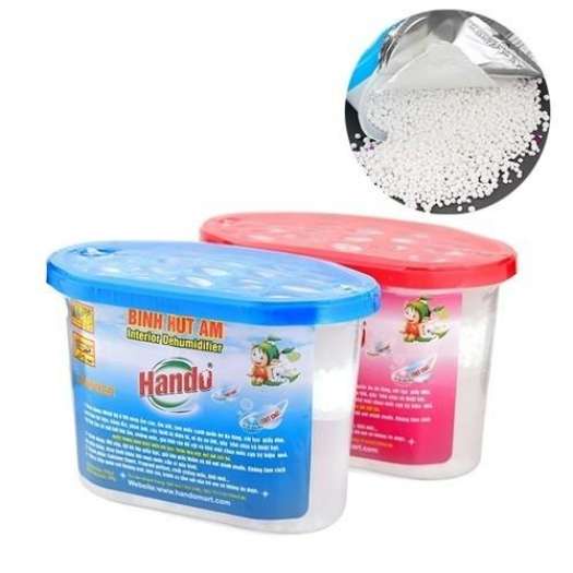 Hộp hút ẩm tủ quần áo khử mùi chống ẩm mốc hương dịu nhẹ Hando 450ml