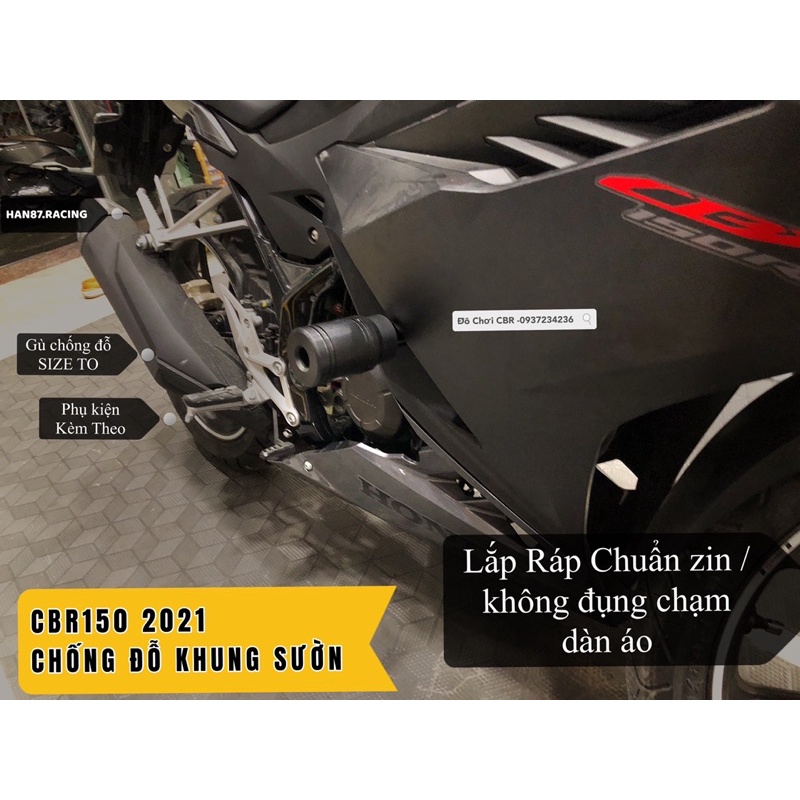 Chống Đỗ CBR150 2021 - Chống Đỗ Khung Sườn Pat dày CBR150R 2021