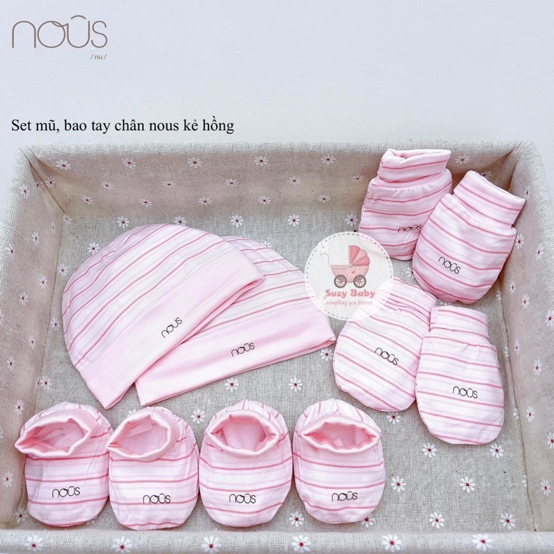 Set bao tay, bao chân, mũ Nous