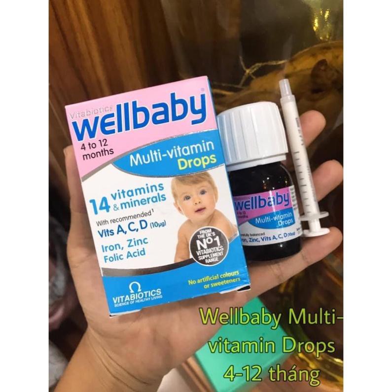 Vitamin tổng hợp Wellbaby Multi Vitamin Drops dạng giọt 30ml