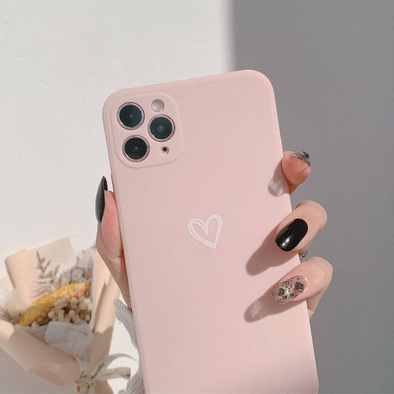 Ốp lưng iphone Ốp lưng phối hoạ tiết hình trái tim đơn giản Iphone 6/6plus/6S/6S plus/6/7/7plus/8/8plus/X/XS/XS Max/11/12/12MINI/12PROMAX Dinuo case