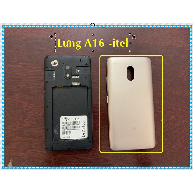 Vỏ lưng A16 - itel (hàng tháo máy, xước nhẹ)