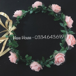 Vòng hoa đội đầu - hoa to