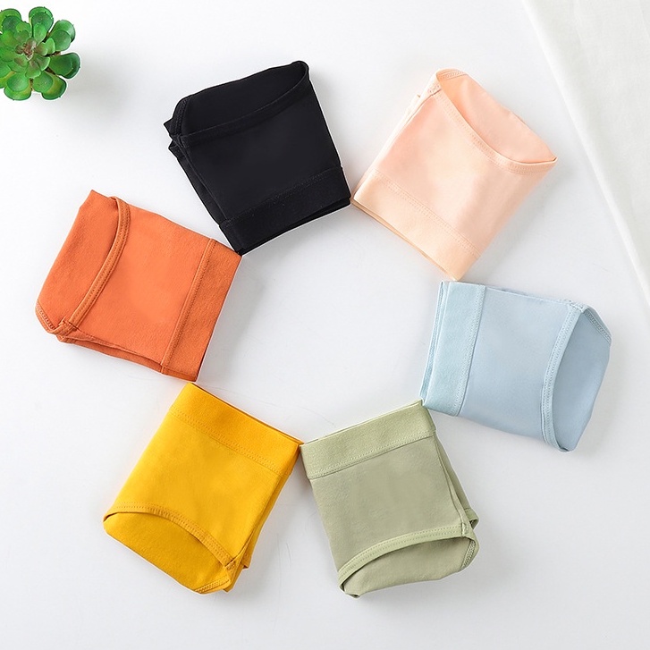 Quần lót nữ cotton cạp to kháng khuẩn mềm mại KIMCHIBIKINI chip trơn cạp chun nâng mông tôn dáng QL045