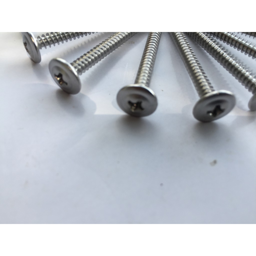 20 chiếc vít inox 304 tự khoan đầu dù phi 4 dài 4cm