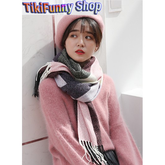 Khăn quàng cổ nam nữ chất liệu len mịn, Khăn Choàng Cổ, Khăn len quàng cổ nữ chất Cashmere, Khăn quàng cổ Nữ len dạ