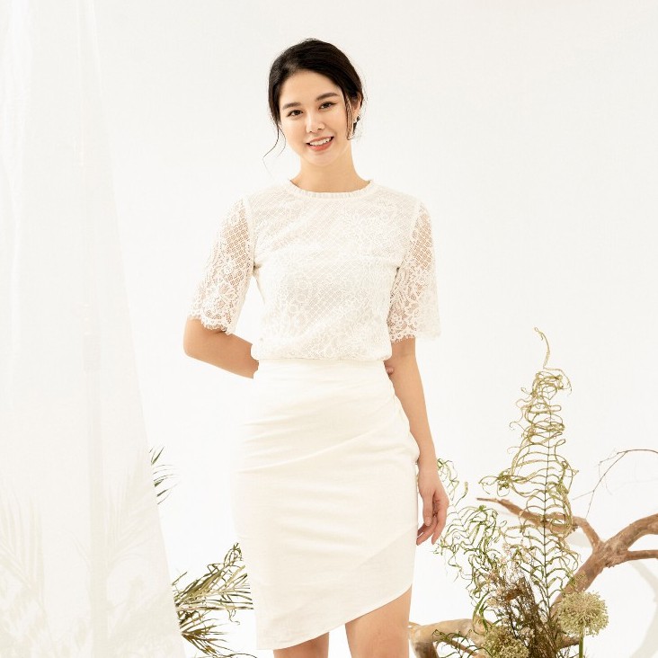 [Mã WABRM4  giảm 15% tối đa 50k đơn 150k] Chân Váy Vạt Chéo Chất Đũi Hai Lớp Nữ DIDO