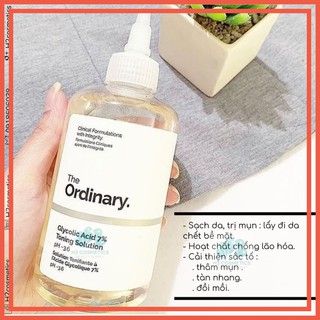 The Ordinary Glycolic Acid 7% Toner tẩy da chết 240ml (The Ordinary) chính hãng