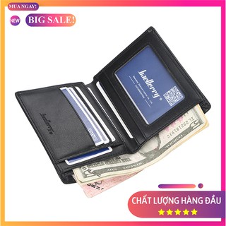 Ví da nam bóp nam mini đựng tiền nhỏ gọn dễ mang theo đựng vừa CMND và GPLX