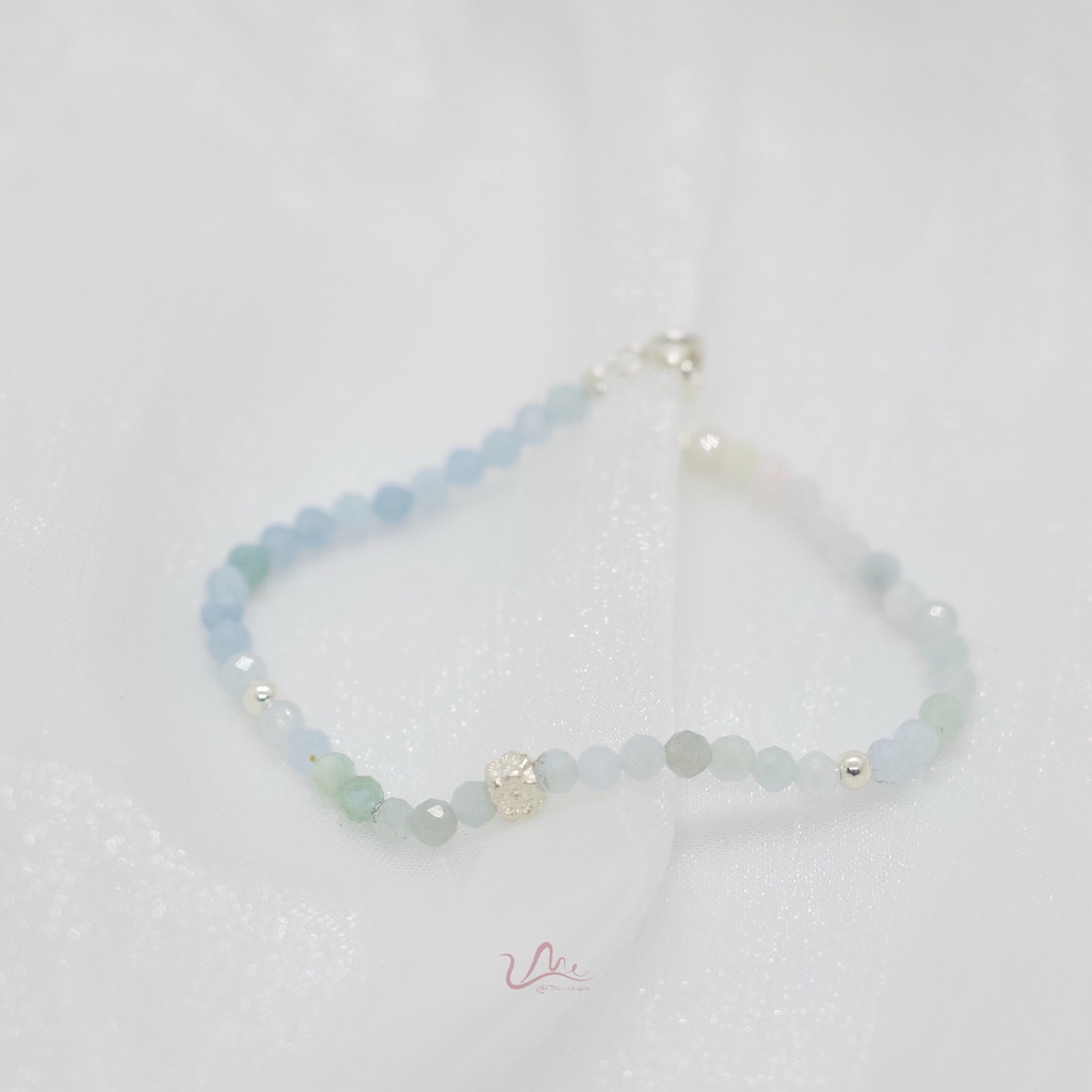 Vòng tay đá Morgan 3mm tự nhiên (Morgan Bracelet Nature) thời trang phong thủy UME