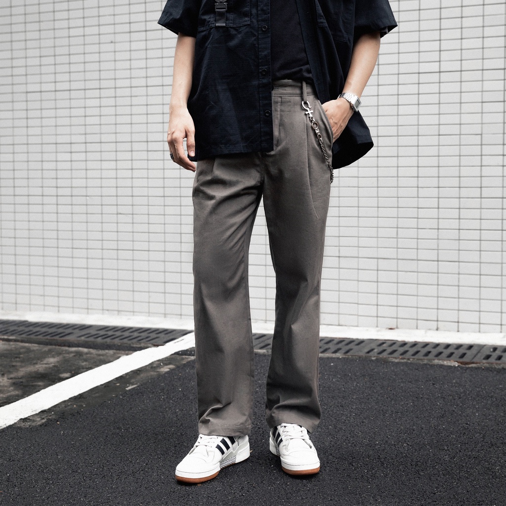 Quần Kaki nam nữ wide-fit CANDLES BAGGY KAKI thiết kế basic chất liệu kaki chính hãng
