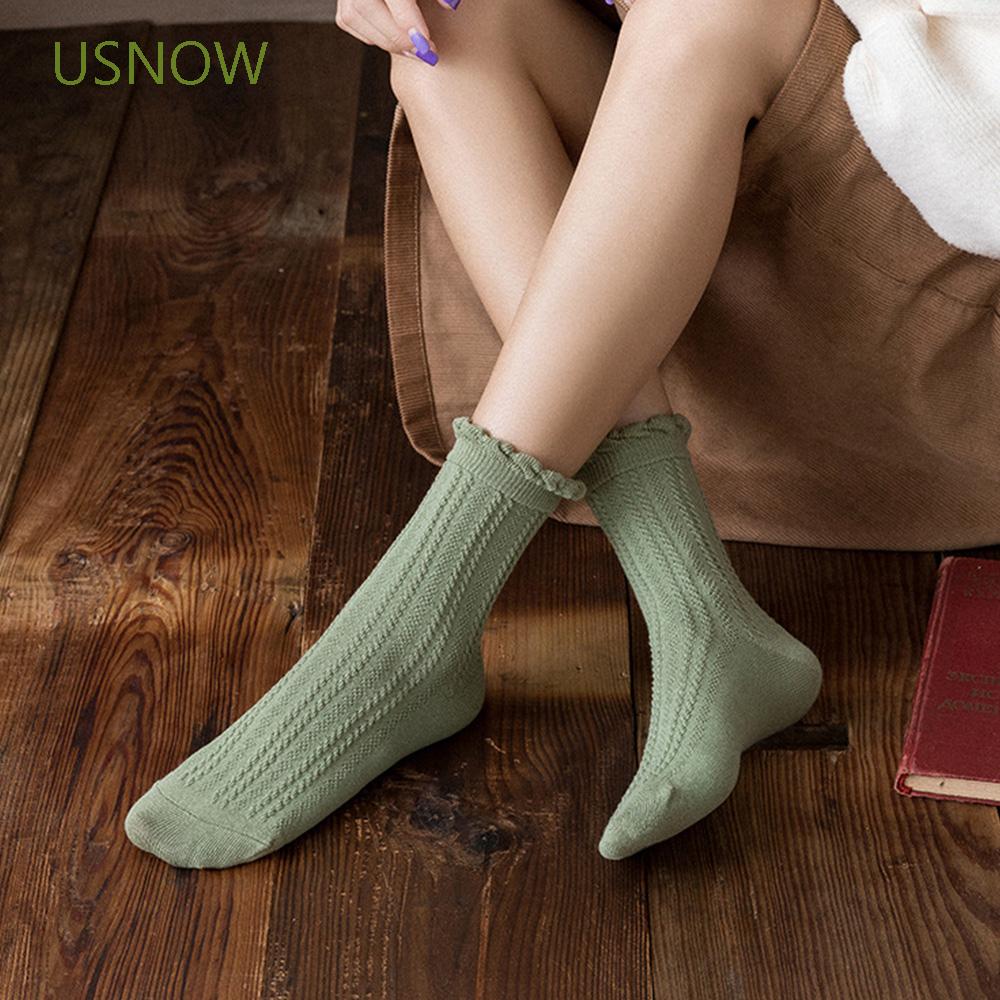 Vớ Cotton Phối Ren Thời Trang Dành Cho Nữ