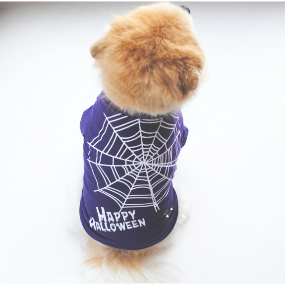 Quần áo thú cưng - Áo Halloween tím