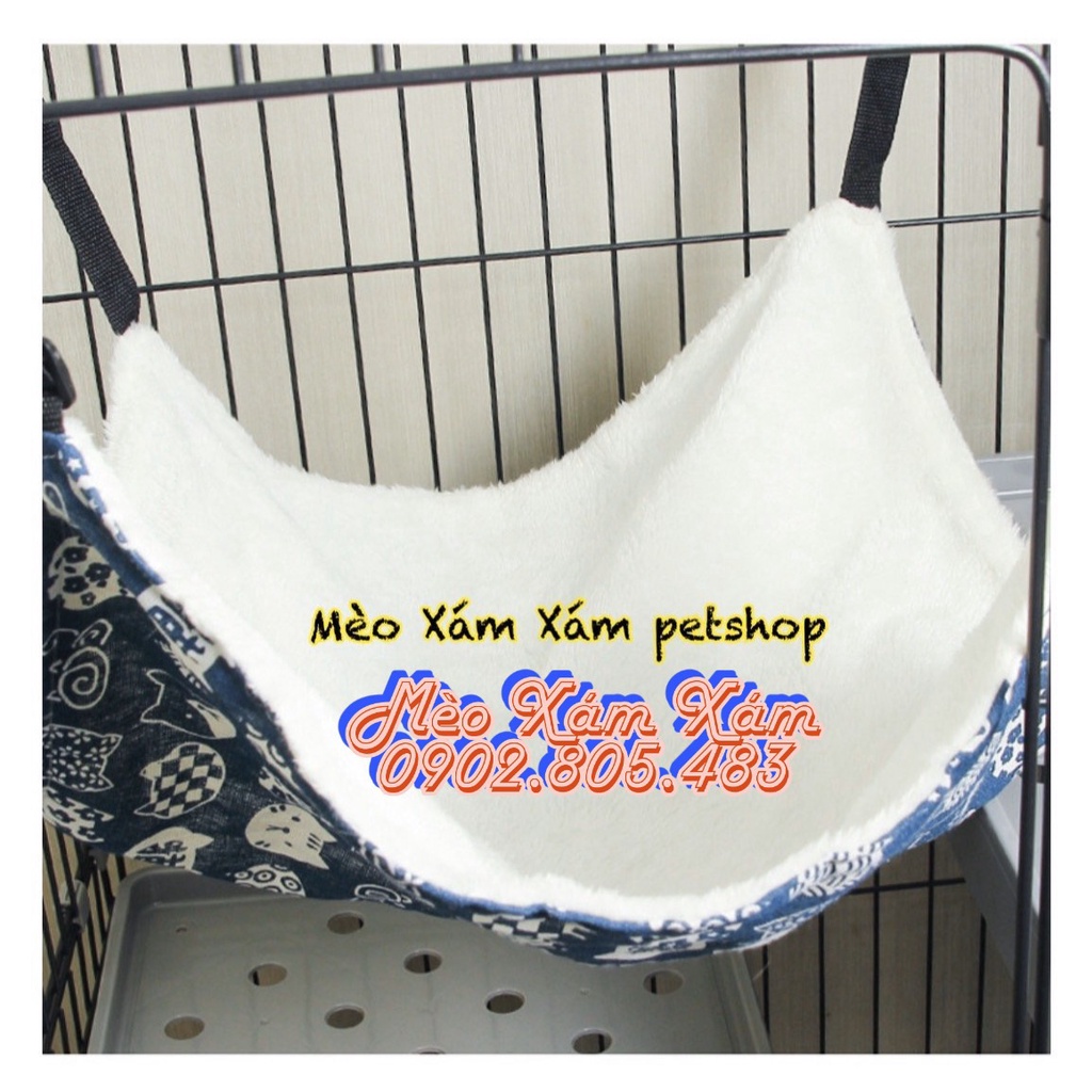 VÕNG TREO CHUỒNG LỒNG CHO MÈO - Giao mẫu ngẫu nhiên