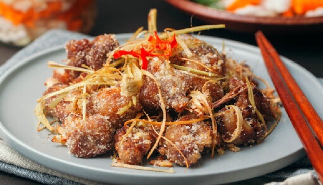 Bột rang muối cho gà - tôm - cá - sườn - ếch