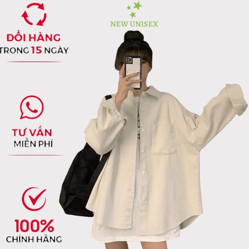 Áo Khoác Sơ Mi Nhung Nữ Kiểu Dáng Nút Cài Phối Mặt Cười Siêu Xinh - TP197 [NewUnisex]