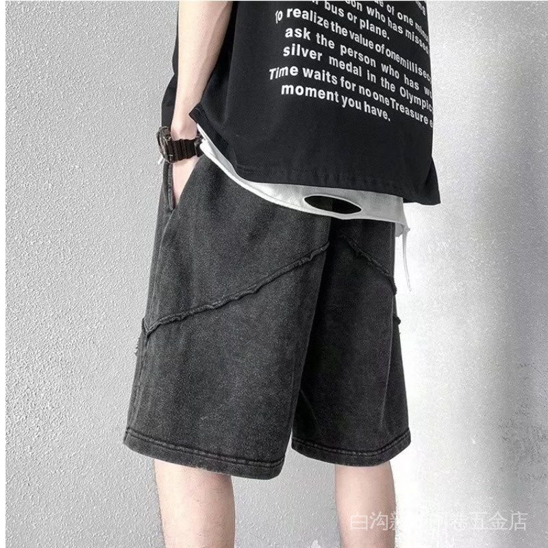 Quần Short Thể Thao Phong Cách Đường Phố Retro Mỹ Mùa Hè Đơn Giản Dành Cho Nam