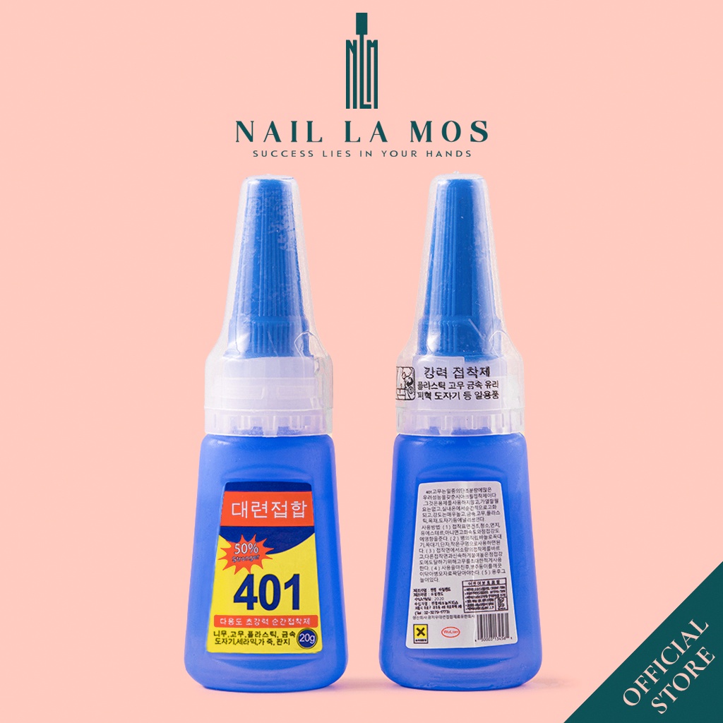 Keo 401 dán móng nail (20g) - Keo dán đa năng Hàn Quốc loại tốt chuyên dụng cho dân làm móng