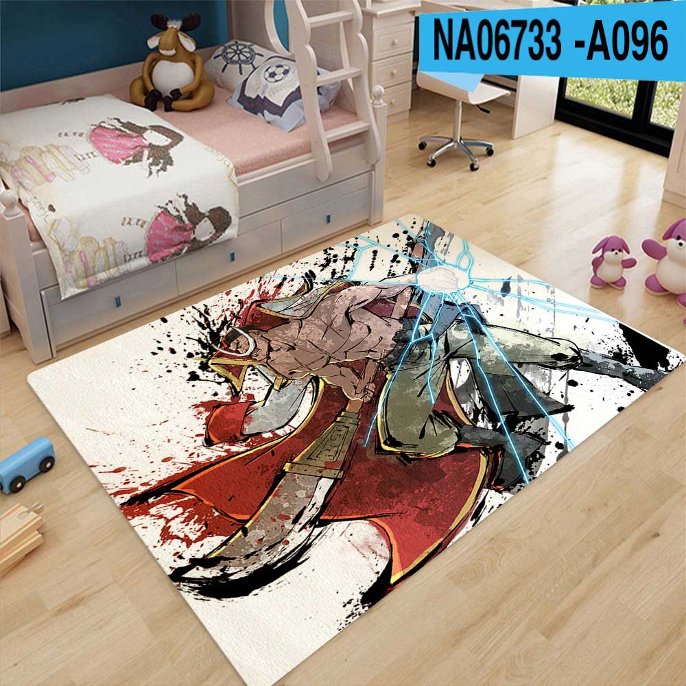 Thảm Lót Sàn Nhiều Màu Sắc Hình Roronoa Zoro Luffy Sanji Anime ONE PIECE 120X80Cm