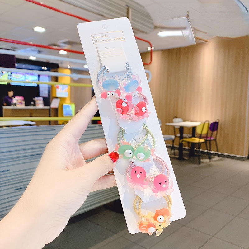 Dây Buộc Tóc Cao Su Nhỏ Dễ Thương Không Đau Cho Bé Gái