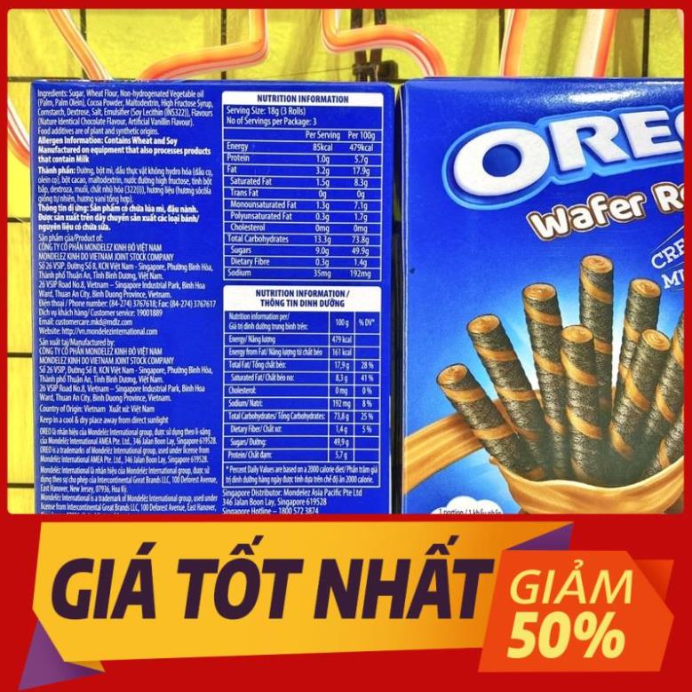 Bánh quế Oreo Wafer Roll 18g