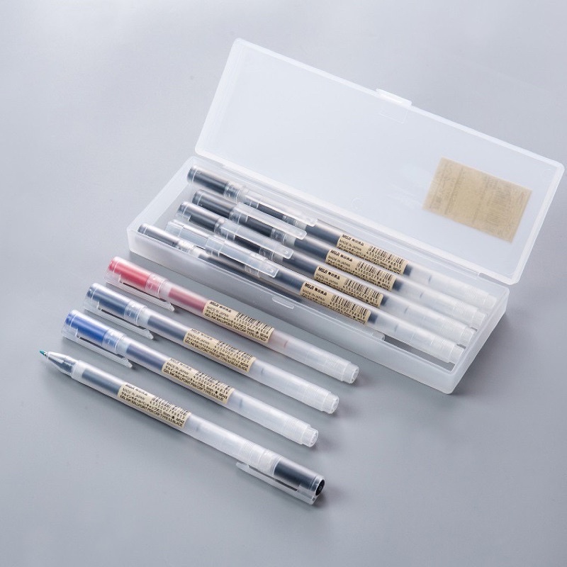 BÚT MUJI GEL ĐEN CHÍNH HÃNG MADE IN JAPAN NGÒI 0.5mm &amp; 0.38mm (ảnh thật) - bút mực kim đen - Tiệm nhà Chun