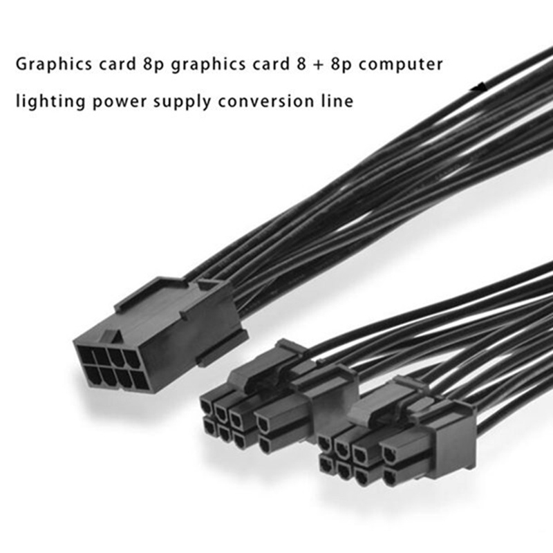 Set 5 dây cáp nguồn GPU 8Pin sang 2 Pin 6 Pin bằng đồng thiếc cho GPU với giao diện 8-Pin