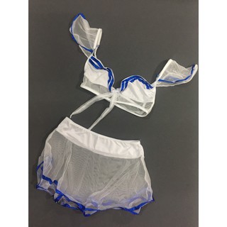 Đồ ngủ cosplay thủy thủ trong suốt