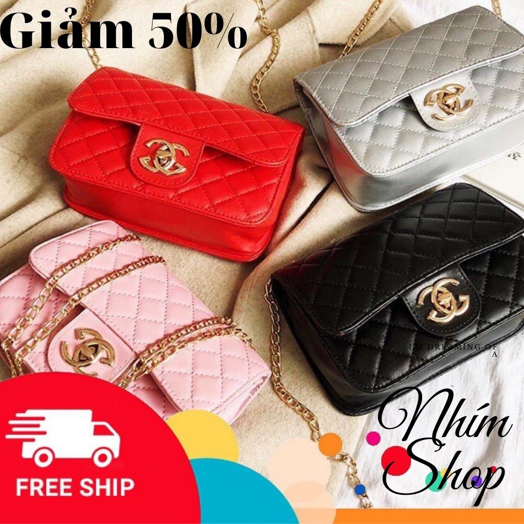 Túi xách nữ đẹp đeo chéo công sở cao cấp ❤️Free Ship❤Ảnh+ Video Thật Da PU Fom đứng có ngăn khóa- size 21 NHÍM SHOP 1