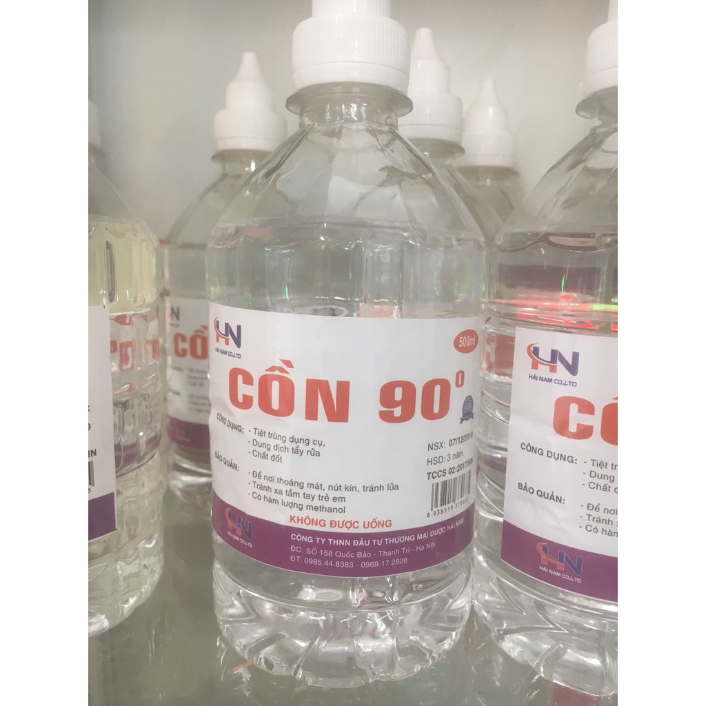 CỒN 90 ĐỘ SÁT KHUẨN  500ML