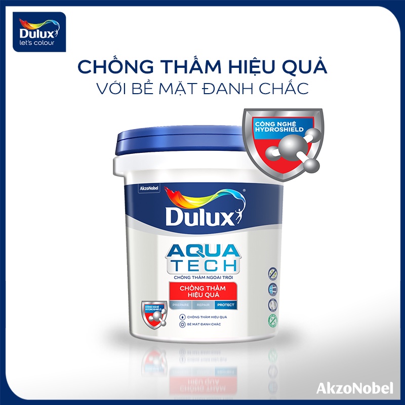 Sơn chống thấm bề mặt tường  Cao Cấp - Dulux Aquatech Chống Thấm Hiệu Quả