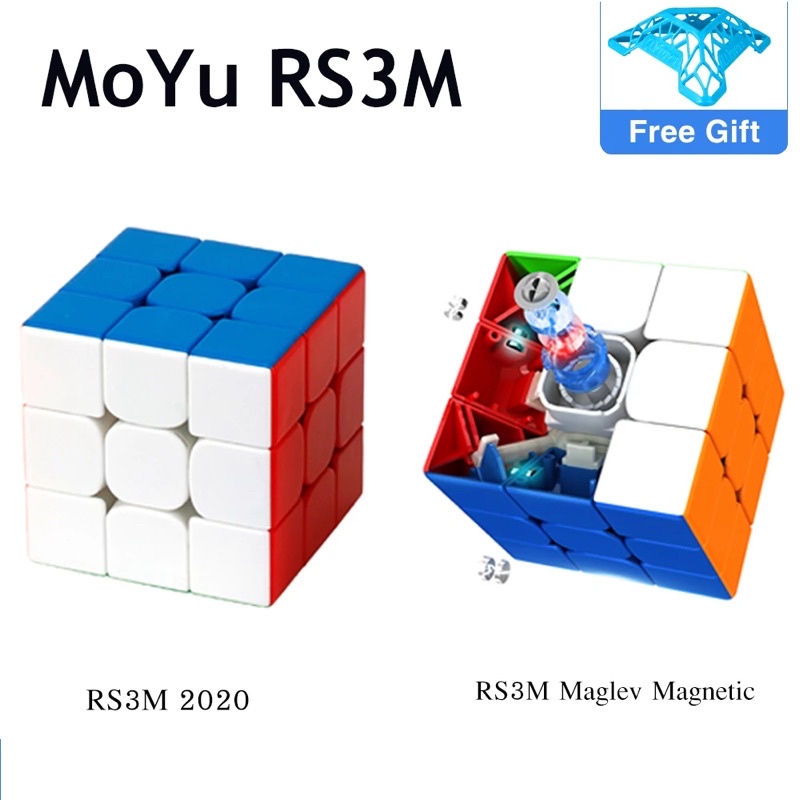 [FREESHIP] Đồ chơi Rubik MoYu 3x3 RS3M Maglev Stickerless 2022 có nam châm