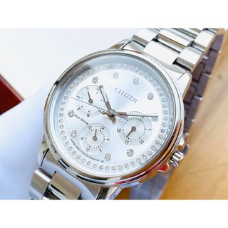 Đồng hồ Nữ Citizen Eco-Drive FD2040-57A - Trắng tinh khôi, óng ánh sang trọng cho chị em