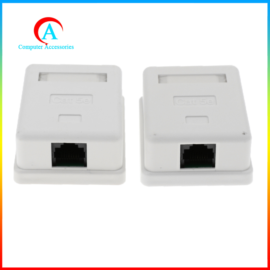 2 Dây Cáp Mạng Rj45 Cat5E 1 Cổng Gắn Tường | BigBuy360 - bigbuy360.vn