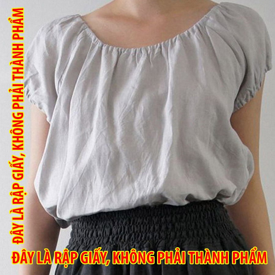 Rập giấy LL022 - Áo raglan bo chun