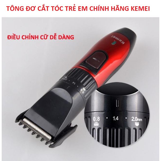 Tông Đơ, Tông Đơ Cắt Tóc Trẻ Em Kemei Km 730 Chính Hãng