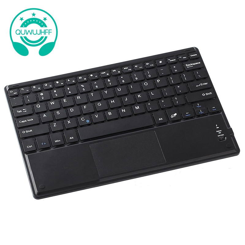Bàn Phím Qwerty Bluetooth Không Dây 10 &quot;+ Cảm Ứng Cho Windows Android Mac