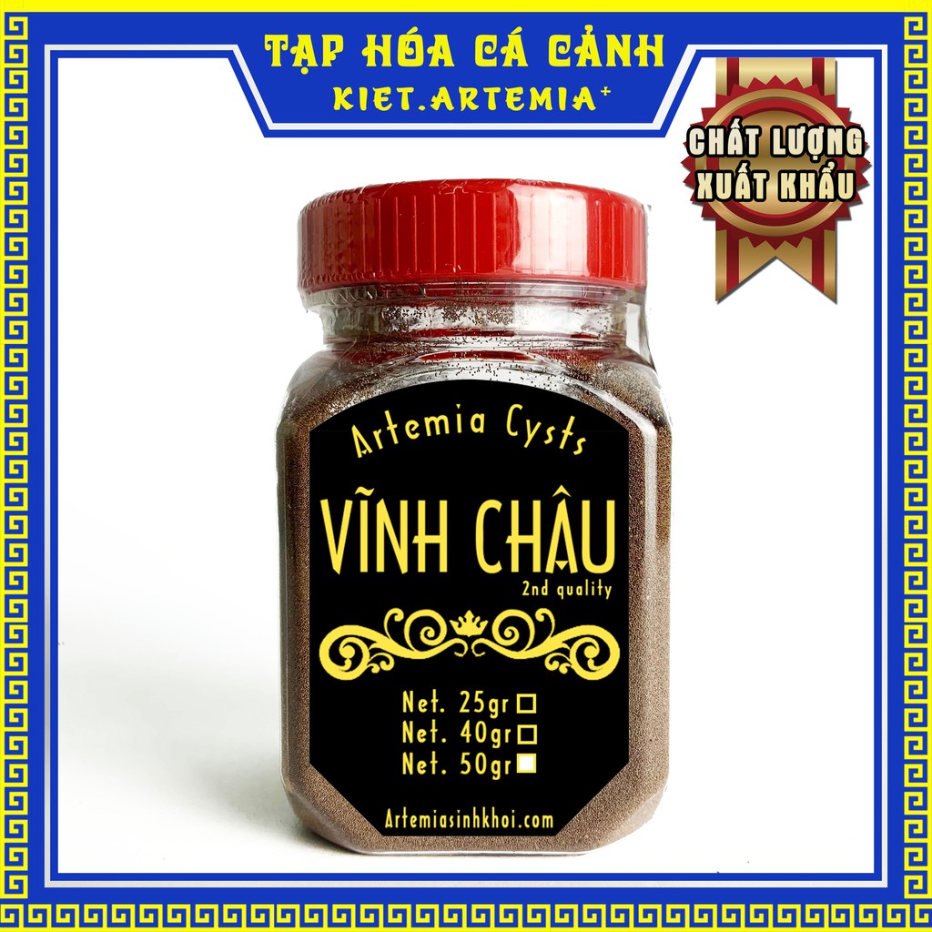 Artemia Vĩnh Châu 2nd chất lượng quốc tế - Hàng cao cấp xuất khẩu