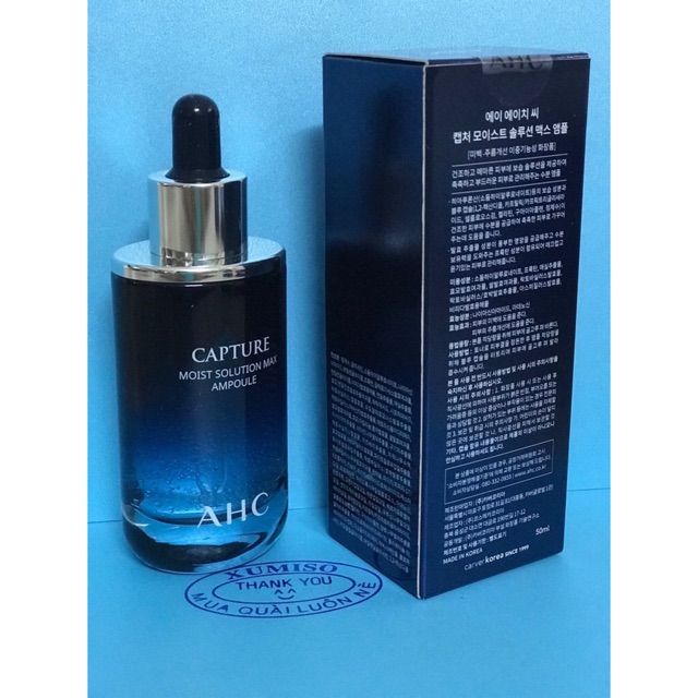 Tinh chất cấp ẩm cho da AHC Capture Moist Solution Max Ampoule