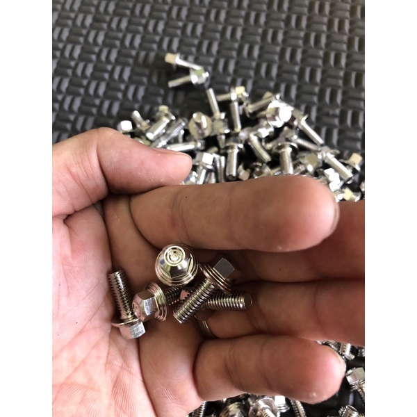 Ốc 6li inox 304 mẫu thái  từ 1phân đến 9phân gắn cho các dòng xe