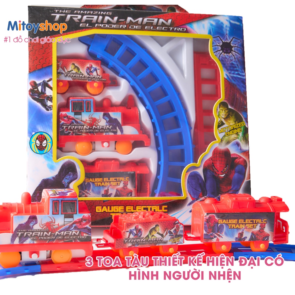 🚂Bộ tàu hỏa đường ray xe lửa cho bé 🚂 (Chạy pin AA cực tiết kiệm) 10 chi tiết (Hàng Loại 1 - Giá Tốt Nhất)