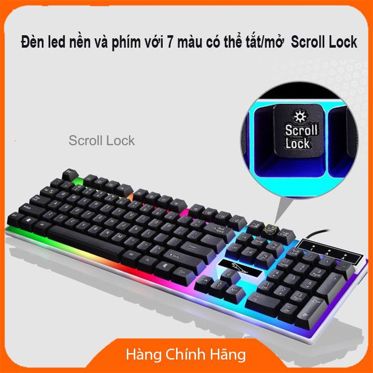 Combo bàn phím LED giả cơ G21 và chuột không dây pin sạc 360 + Tặng kèm lót chuột - VL | BigBuy360 - bigbuy360.vn