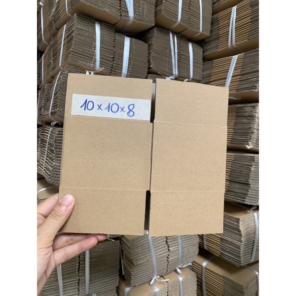 20 HỘP GIẤY CARTON ĐÓNG HÀNG 10x10x8 - Thùng giấy giá rẻ - Thùng giấy có sẵn - Sỉ lẻ thùng giấy - Xưởng thùng giấy