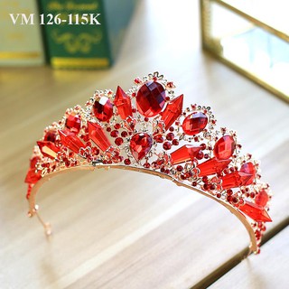 vương miện đỏ đính đá pha lê vm 126