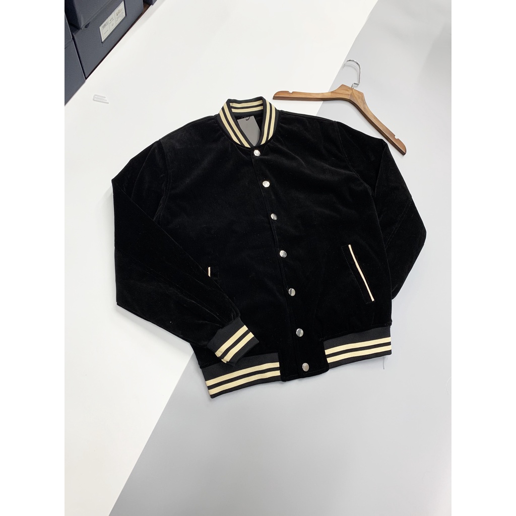 Áo khoác nam bomber nhung santlauren