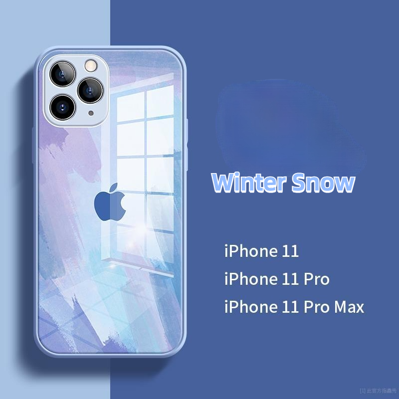 Ốp Điện Thoại Mặt Kính Cường Lực Cho Iphone 11 12 Pro Max 12 Mini | BigBuy360 - bigbuy360.vn