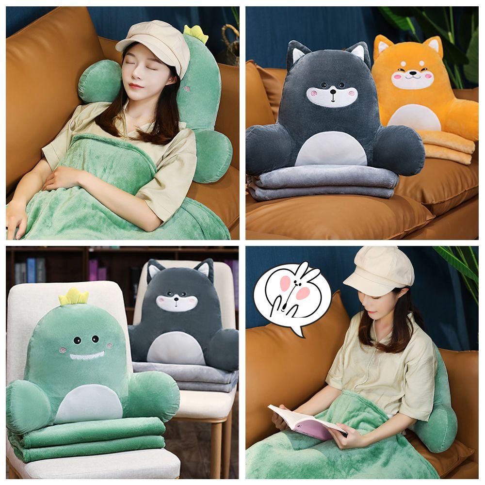 CONOPERY Bộ Chăn Gối Mềm Hình Thỏ Cà Rốt Dễ Thương