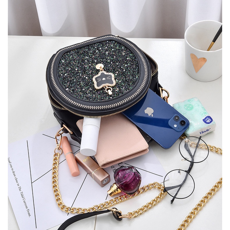 Túi Xách Tròn Đeo Chéo Thời Trang Mùa Hè 2022 Dành Cho Nữ